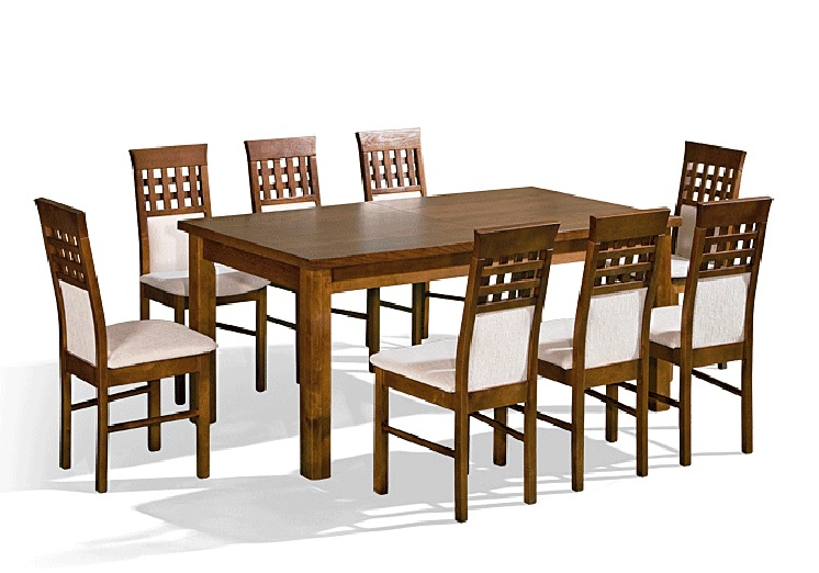 Jedálenský stôl Dene I + 8 stoličiek DAP-15