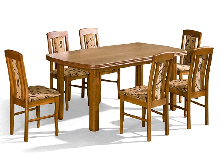 Jedálenský stôl Pol + 6 stoličiek DAP-8